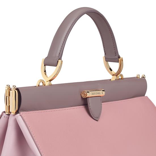 Small Florence Frame Bag in Dusky Pink, Rose Dust & Chanterelle from Aspinal of London