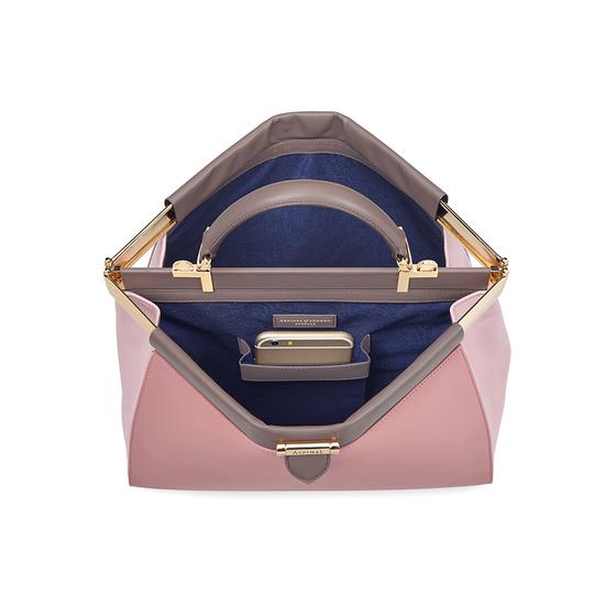 Small Florence Frame Bag in Dusky Pink, Rose Dust & Chanterelle from Aspinal of London