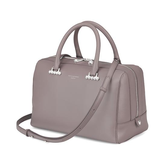 Large Pearl Bowling Bag in Smooth Chanterelle from Aspinal of London