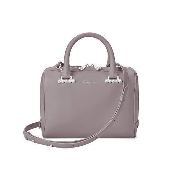 Mini Pearl Bowling Bag in Smooth Chanterelle from Aspinal of London