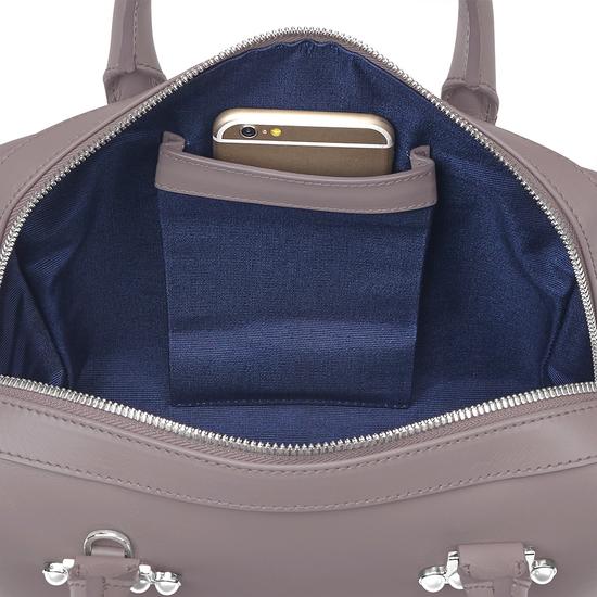 Mini Pearl Bowling Bag in Smooth Chanterelle from Aspinal of London