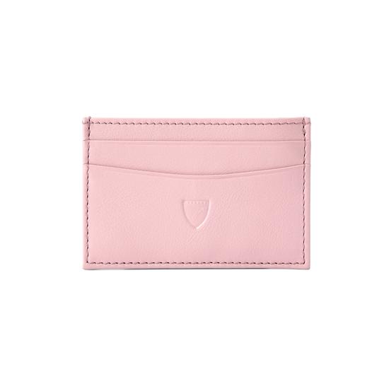 Slim Credit Card Case in Blush Pink Nappa from Aspinal of London