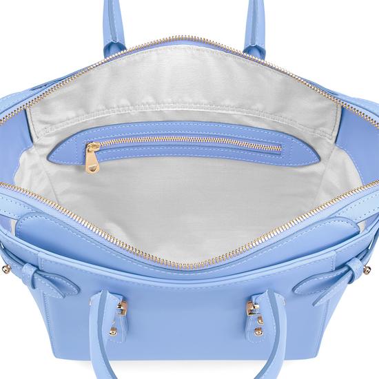 Mini Marylebone Tote in Smooth Misty Blue from Aspinal of London
