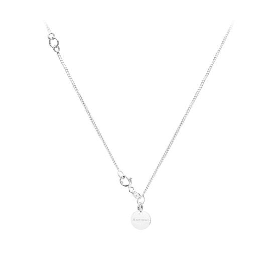 Sterling Silver & Akoya Pearl Alphabet Pendant Necklace (Letter D) from Aspinal of London