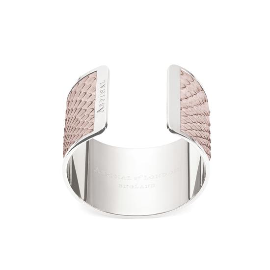 Cleopatra Cuff Bracelet in Natural Python from Aspinal of London