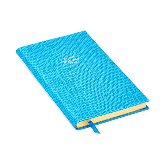 Aspinal Social Diary in Aquamarine Lizard from Aspinal of London