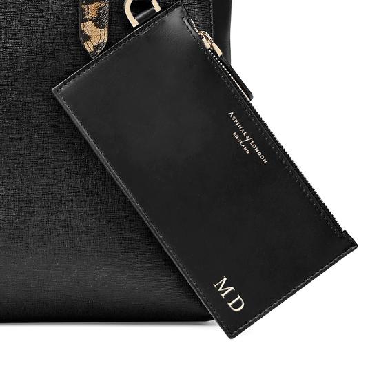 Aspinal Essential Tote in Digital Leopard Print & Black Suede from Aspinal of London