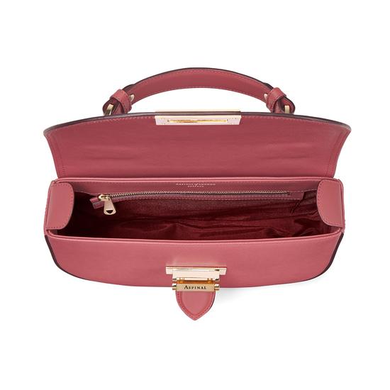 Letterbox Saddle Bag in Blusher Saffiano from Aspinal of London