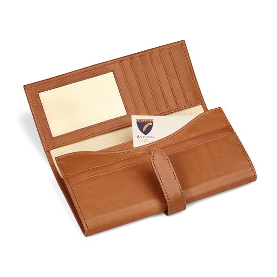London Ladies Purse Wallet in Smooth Natural Tan from Aspinal of London