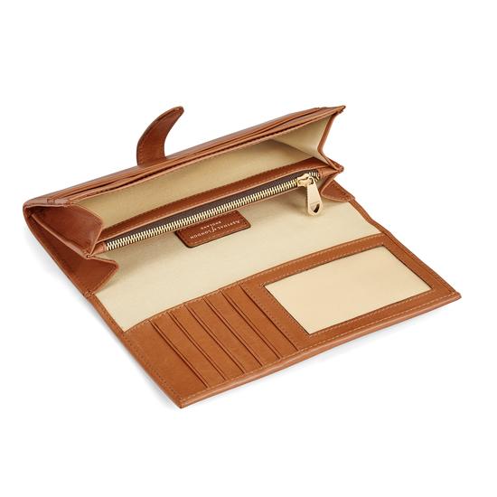 London Ladies Purse Wallet in Smooth Natural Tan from Aspinal of London
