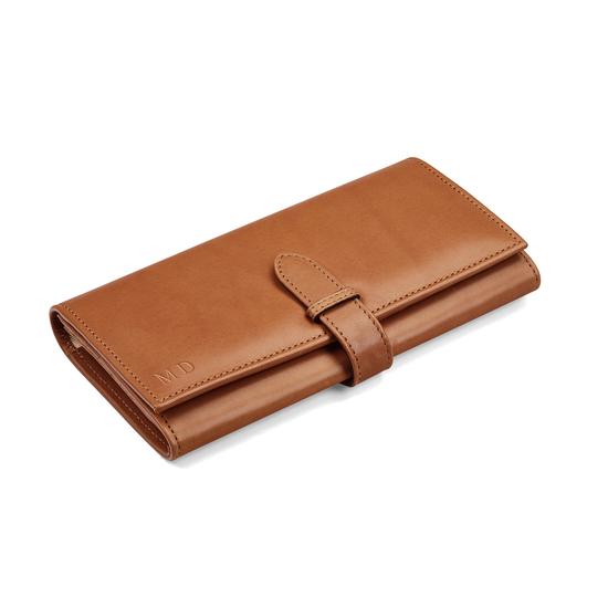 London Ladies Purse Wallet in Smooth Natural Tan from Aspinal of London
