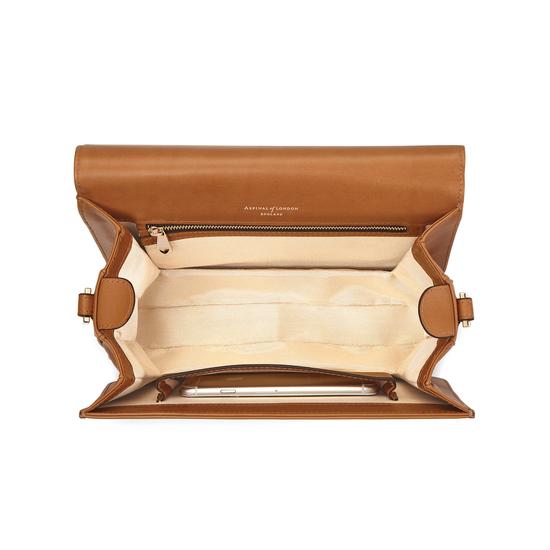 Pegasus Shoulder Bag in Smooth Natural Tan from Aspinal of London