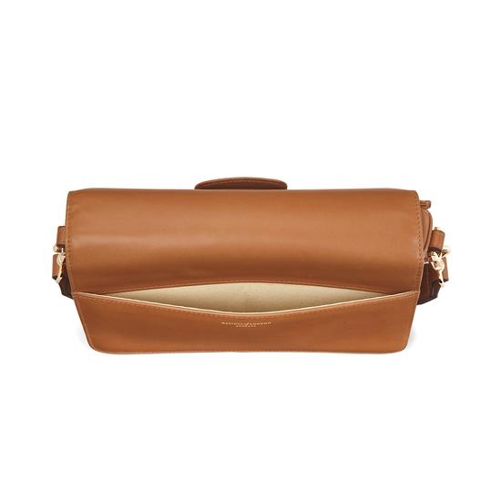 Pegasus Shoulder Bag in Smooth Natural Tan from Aspinal of London