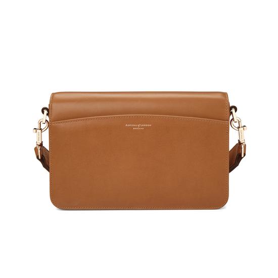 Pegasus Shoulder Bag in Smooth Natural Tan from Aspinal of London