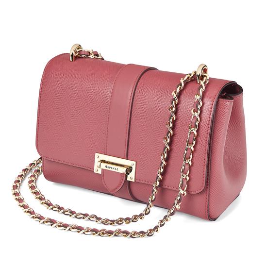 Small Lottie Bag in Blusher Saffiano from Aspinal of London