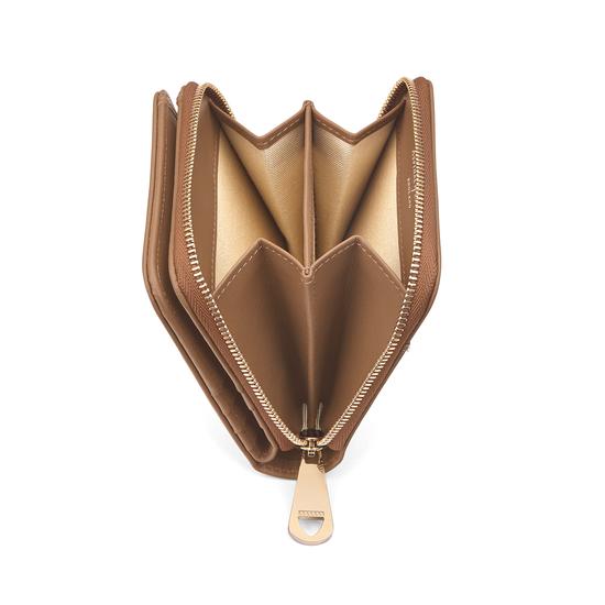 Marylebone Mini Purse in Camel Lizard & Smooth Camel from Aspinal of London