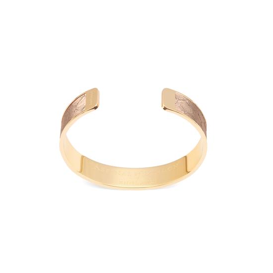 Cleopatra Skinny Cuff Bracelet in Rose Gold Snake Print from Aspinal of London