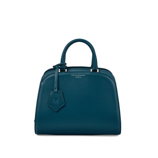 Mini Hepburn Bag in Smooth Peacock from Aspinal of London
