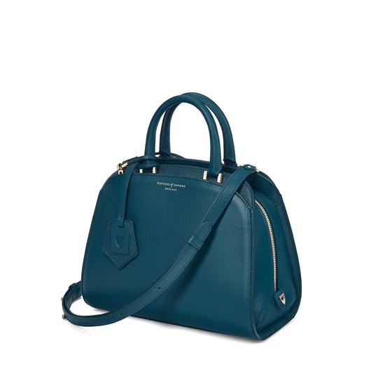 Mini Hepburn Bag in Smooth Peacock from Aspinal of London