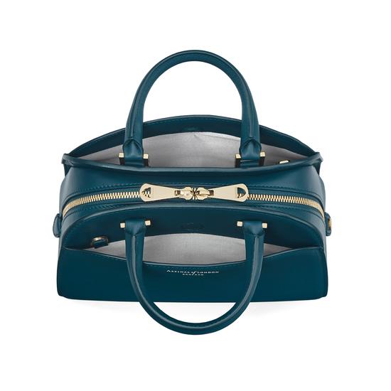 Mini Hepburn Bag in Smooth Peacock from Aspinal of London