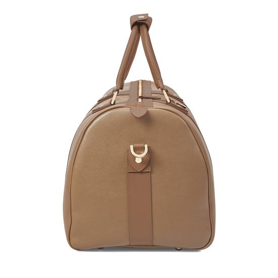 Boston Bag in Camel Saffiano from Aspinal of London
