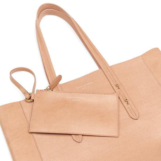 Essential Tote in Deer Saffiano & Deer Suede from Aspinal of London