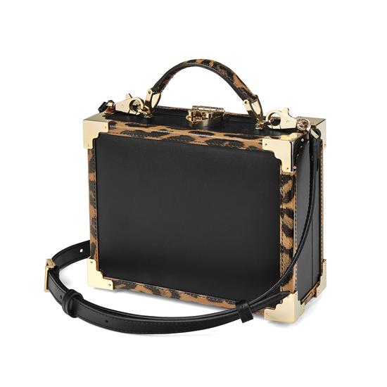 Mini Trunk Clutch in Digital Leopard Print from Aspinal of London