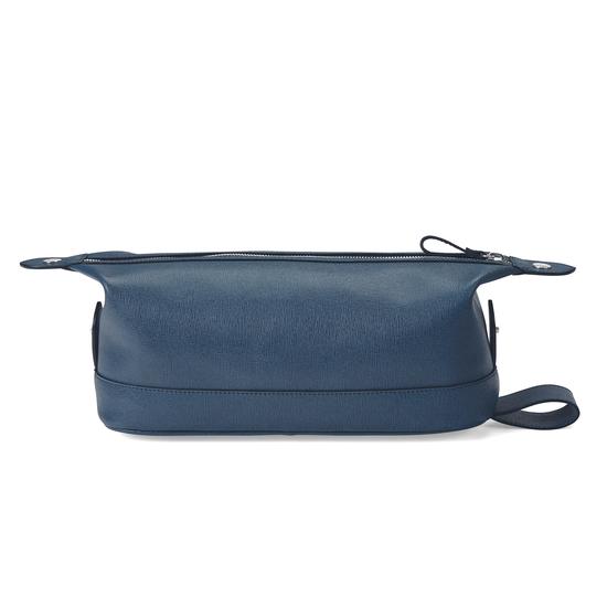 Men's Leather Wash Bag in Teal Saffiano from Aspinal of London