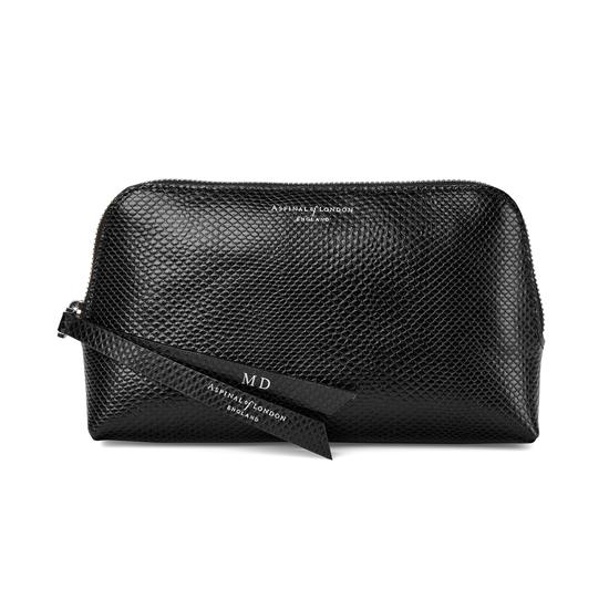 Small Essential Cosmetic Case in Smooth Forget Me Not from Aspinal of London