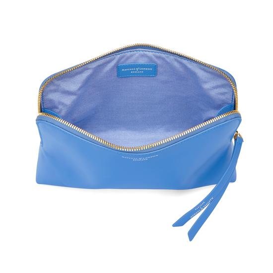 Large Essential Cosmetic Case in Smooth Forget Me Not from Aspinal of London