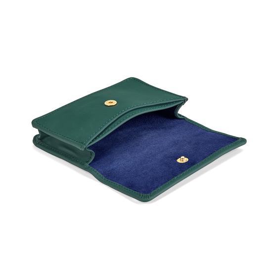 Business & Credit Card Case in Smooth Green from Aspinal of London