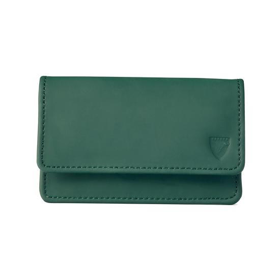 Business & Credit Card Case in Smooth Green from Aspinal of London