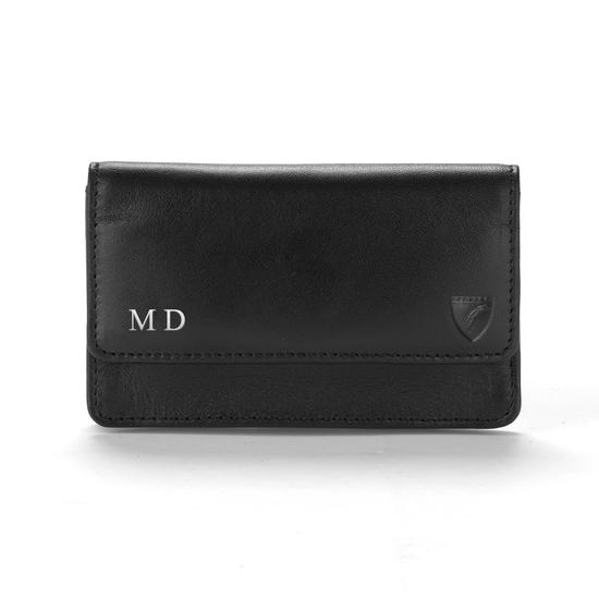 Business & Credit Card Case in Smooth Green from Aspinal of London