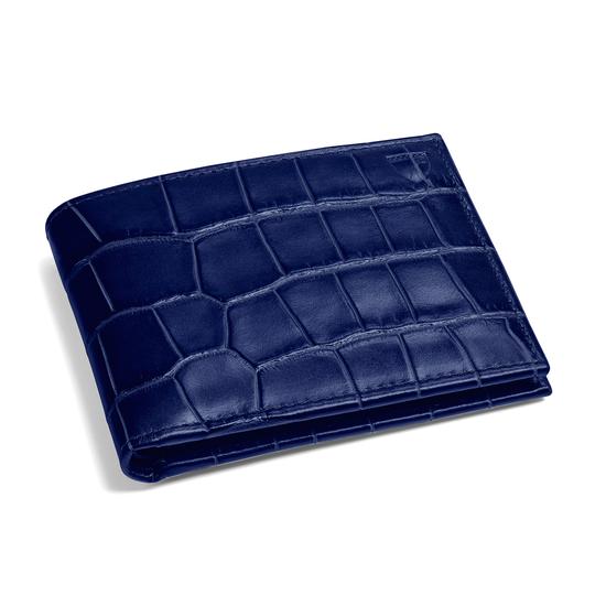 Billfold Wallet in Navy Croc from Aspinal of London
