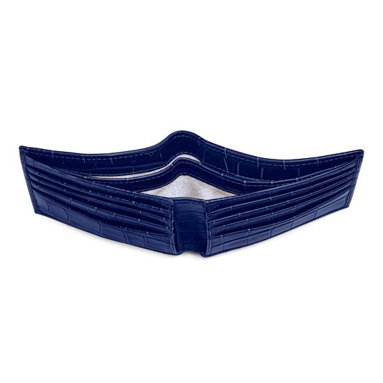 Billfold Wallet in Navy Croc from Aspinal of London