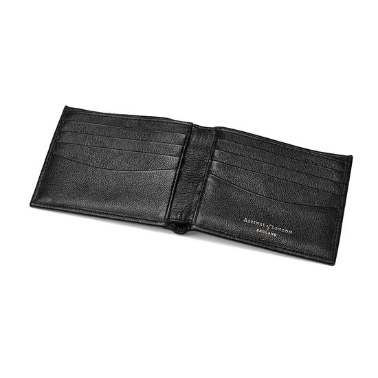 Billfold Wallet in Black Pebble from Aspinal of London