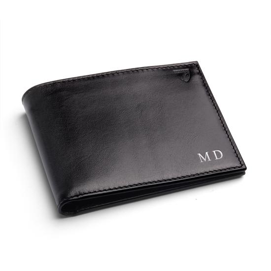 Billfold Wallet in Deep Shine Forest Green Croc from Aspinal of London