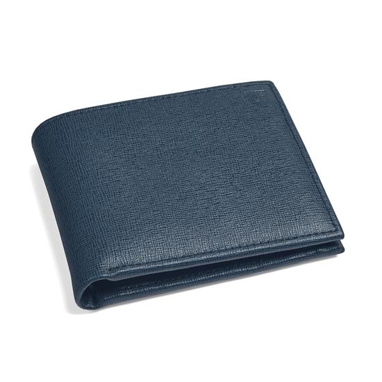 Billfold Coin Wallet in Teal Saffiano from Aspinal of London