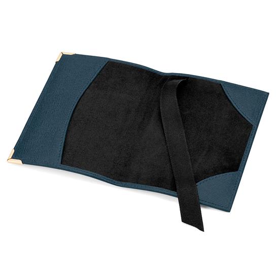 Passport Cover in Teal Saffiano from Aspinal of London