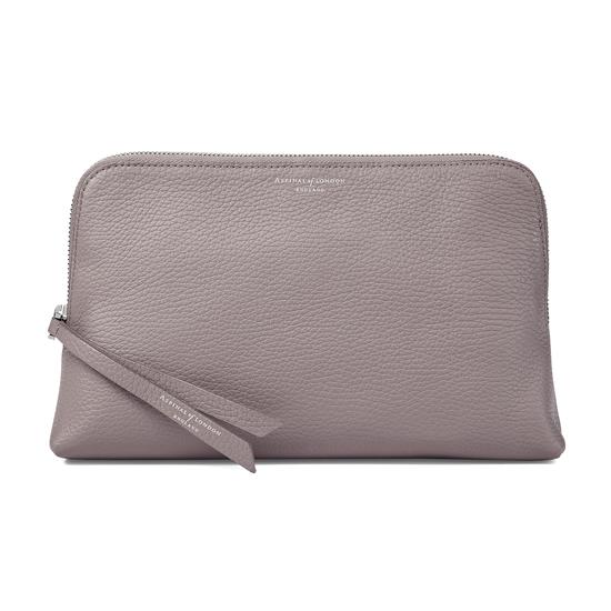 Large Essential Cosmetic Case in Chanterelle Pebble from Aspinal of London