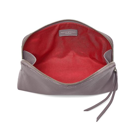 Large Essential Cosmetic Case in Chanterelle Pebble from Aspinal of London