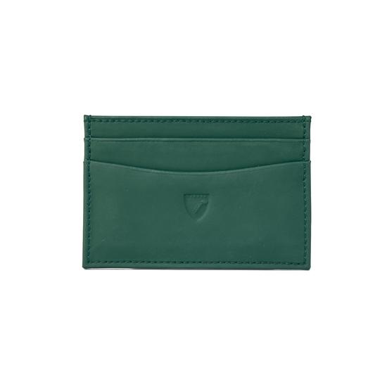 Slim Credit Card Case in Smooth Green from Aspinal of London