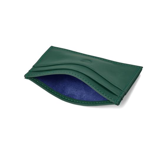Slim Credit Card Case in Smooth Green from Aspinal of London