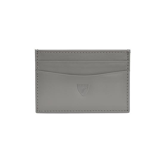 Slim Credit Card Case in Smooth Mouse Nappa from Aspinal of London