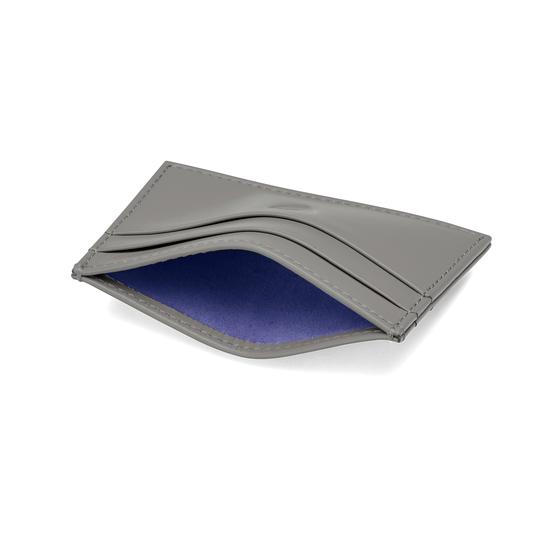 Slim Credit Card Case in Smooth Mouse Nappa from Aspinal of London