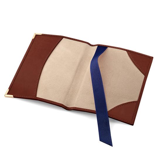 Passport Cover in Smooth Soft Redwood from Aspinal of London