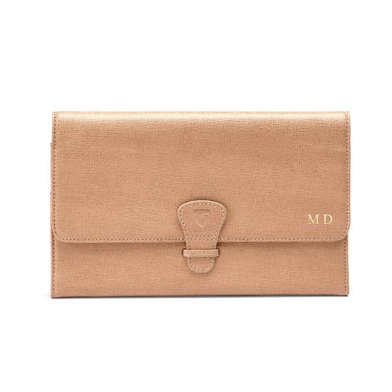 Classic Travel Wallet in Smooth Forget Me Not from Aspinal of London