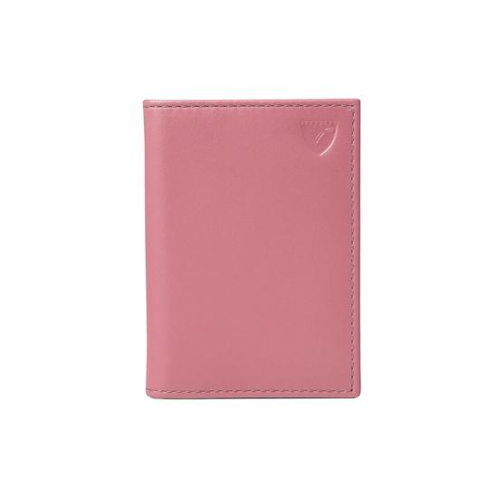 ID & Travel Card Case in Smooth Dusky Pink from Aspinal of London