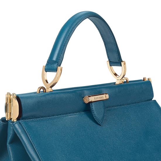 Small Florence Frame Bag in Peacock Kaviar from Aspinal of London