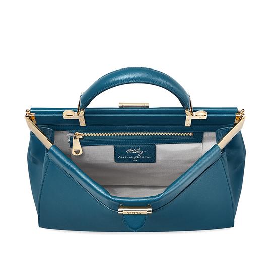 Small Florence Frame Bag in Peacock Kaviar from Aspinal of London